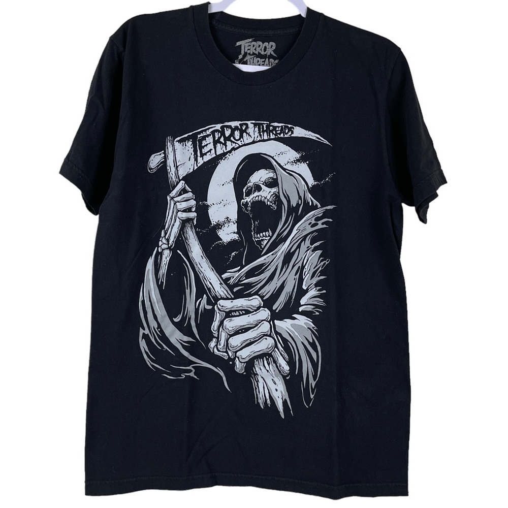 Terror Threads Graphic Horror Black Short Sleeve T-shirt Men’s Size M
